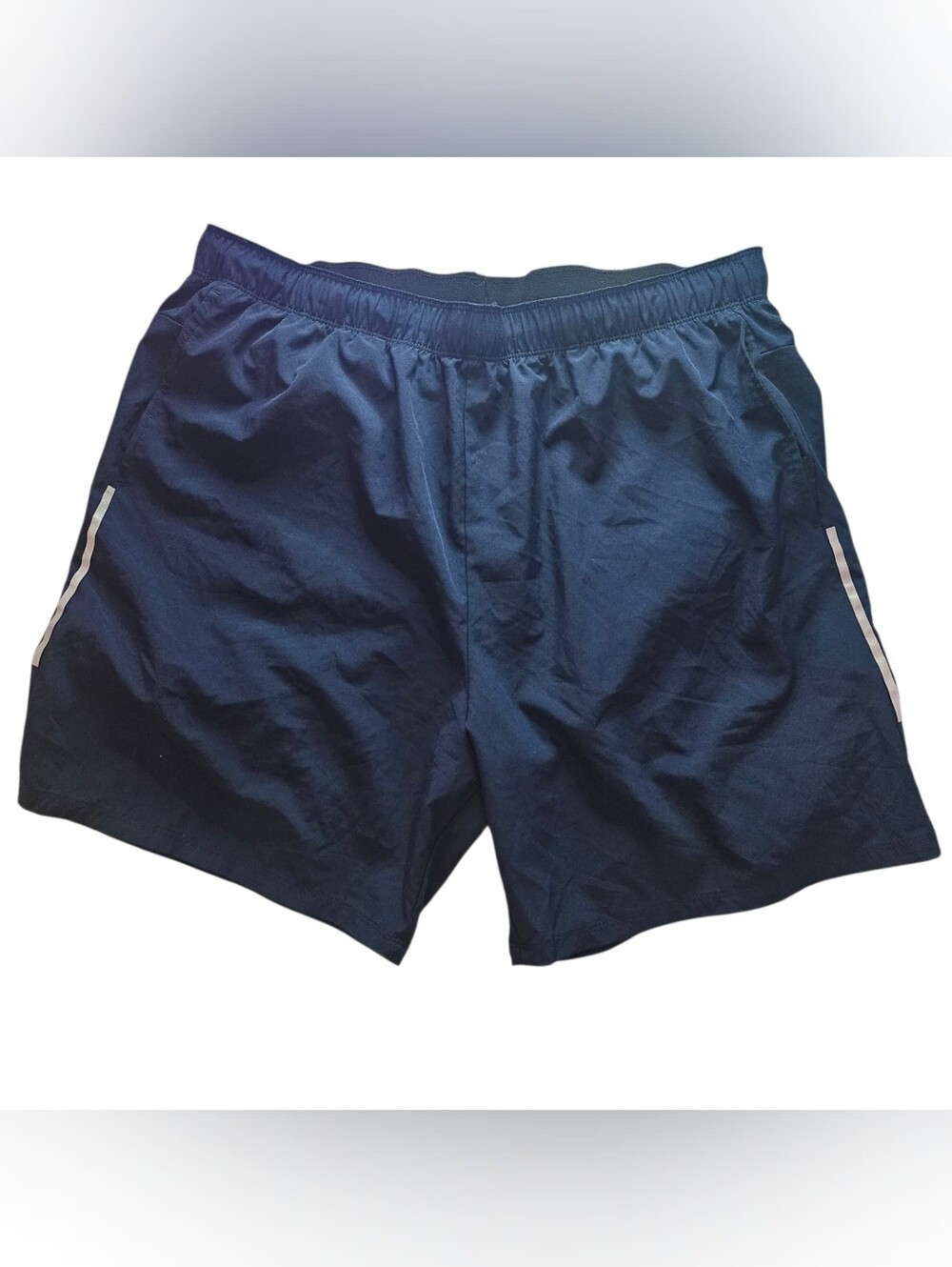 2xist Navy Athletic Shorts with White Side Trim XL